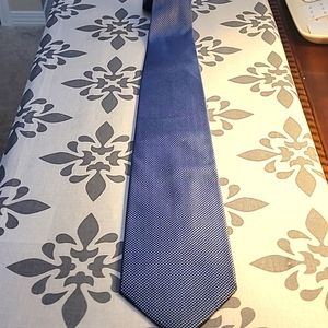 Preswick & Moore Navy and Light Blue Silk Tie